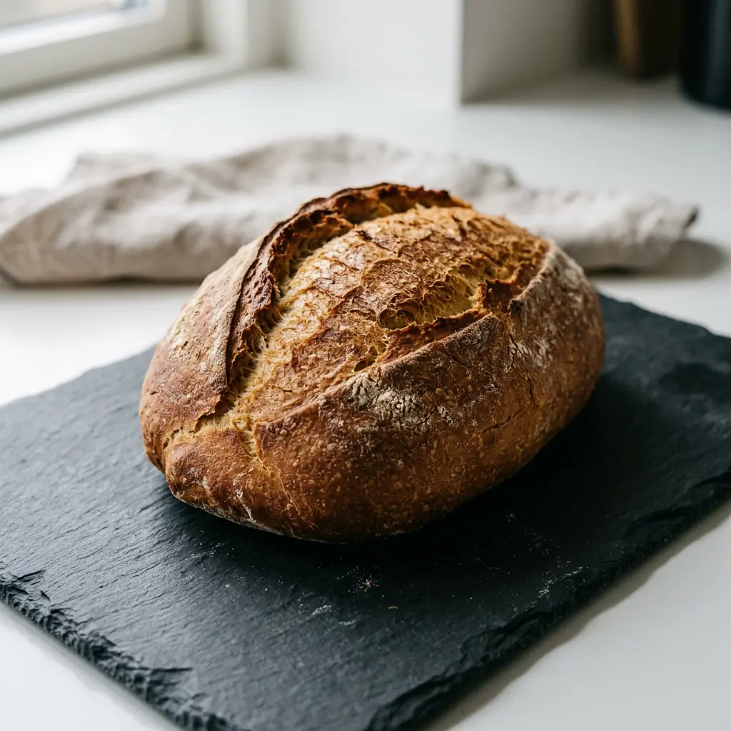 Foto ar Baltmaize karstā gaisa fritētājā, kas pagatavots karstā gaisa fritētājā