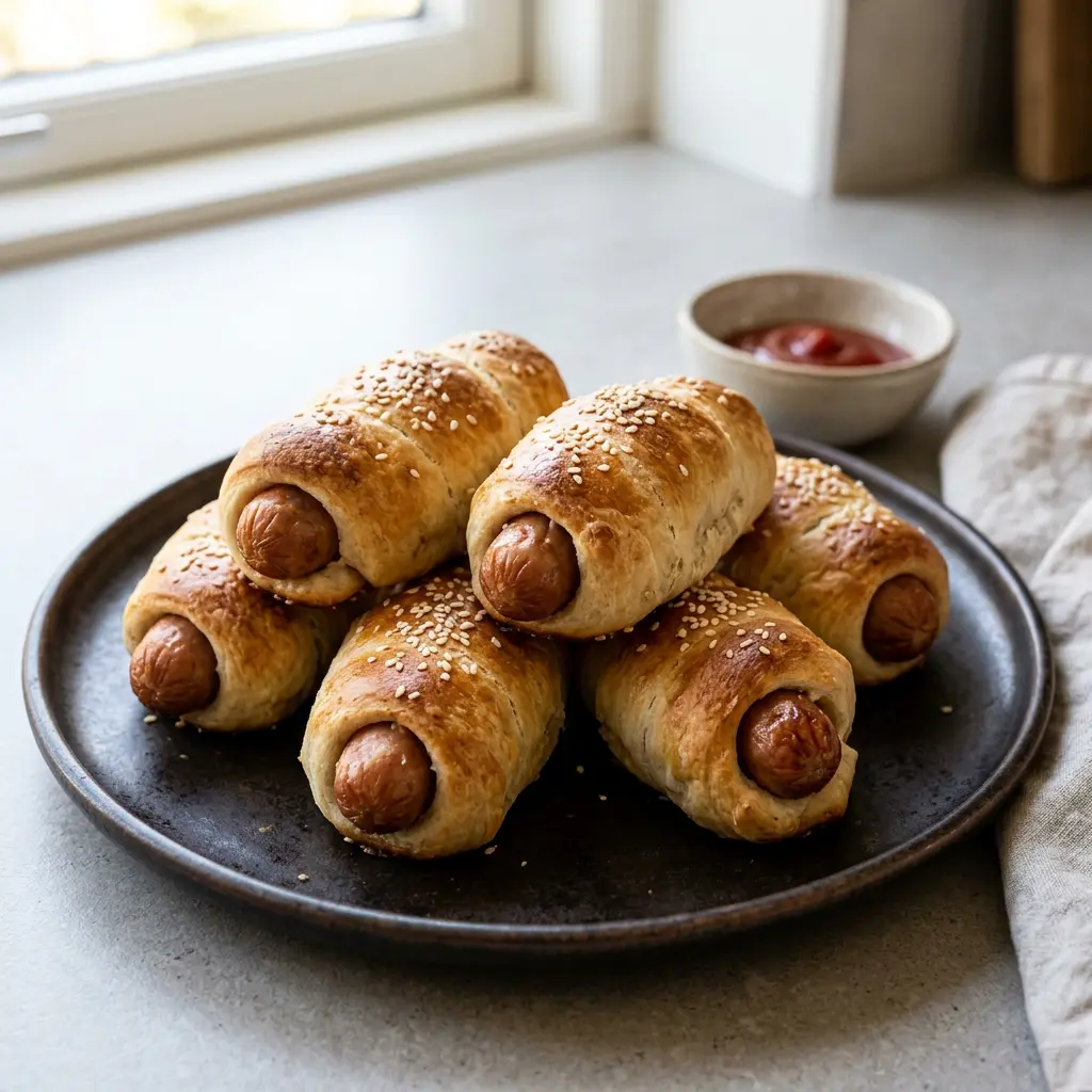 Foto ar Desiņas mīklā karstā gaisa fritētājā, kas pagatavots karstā gaisa fritētājā