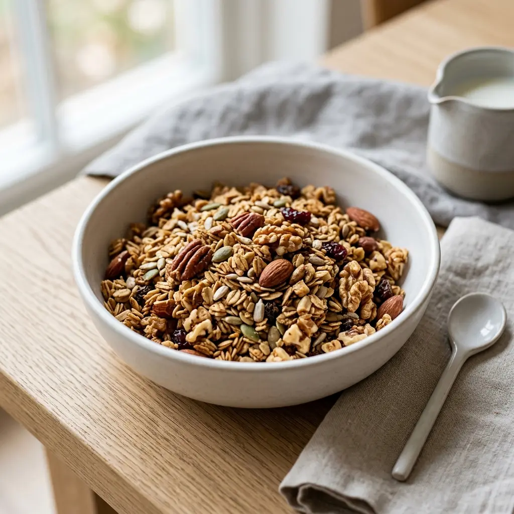 Brokastu receptes granola foto