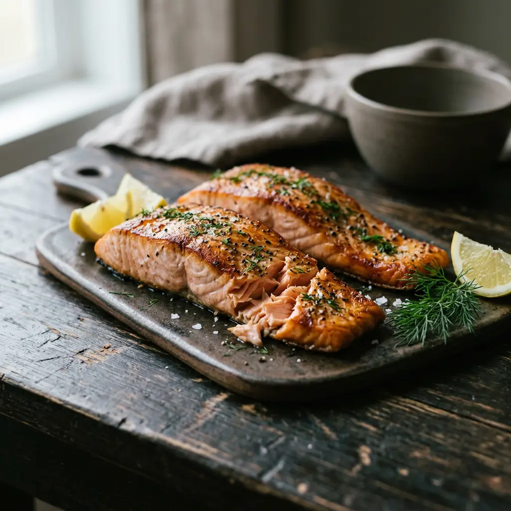 Foto ar Lasis karstā gaisa fritētājā, kas pagatavots karstā gaisa fritētājā