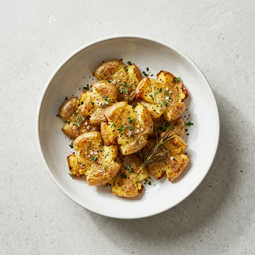 Foto ar Saspiesti kartupeļi karstā gaisa fritētājā, kas pagatavots karstā gaisa fritētājā